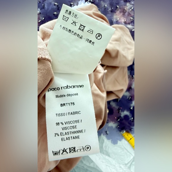 Paco Rabanne Mini Dress with Flower Sequins - Picture 14 of 16